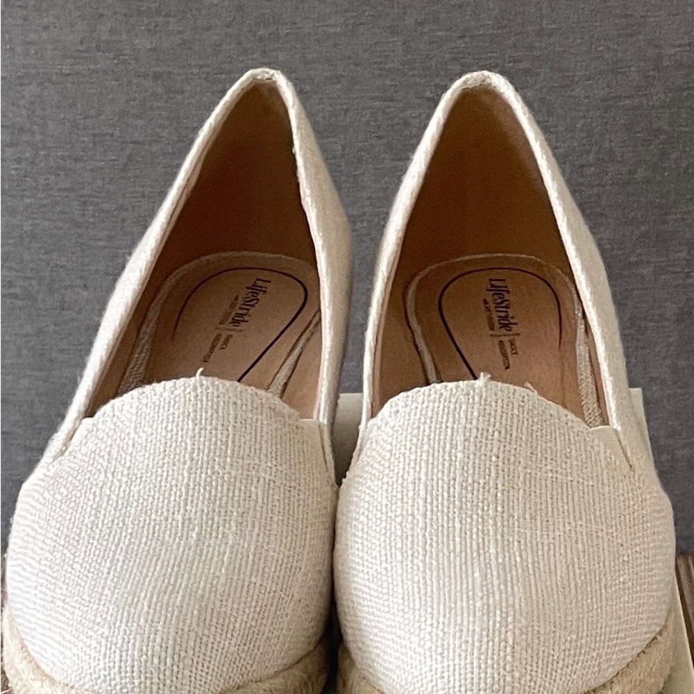Life Stride Women's Elegant Cream Espadrilles